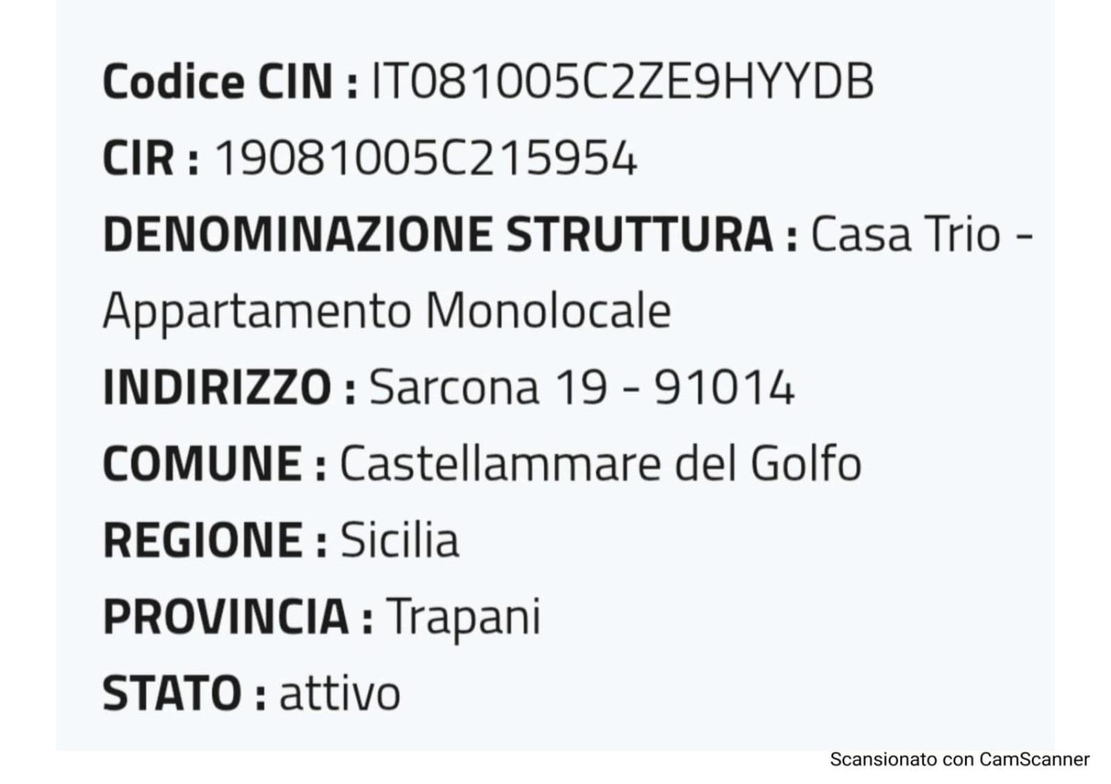 Casa Trio Apartments Castellammare del Golfo Eksteriør billede